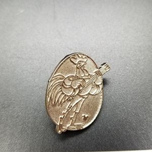 Like New Silver Alan-a-Dale Robin Hood Rooster Pin